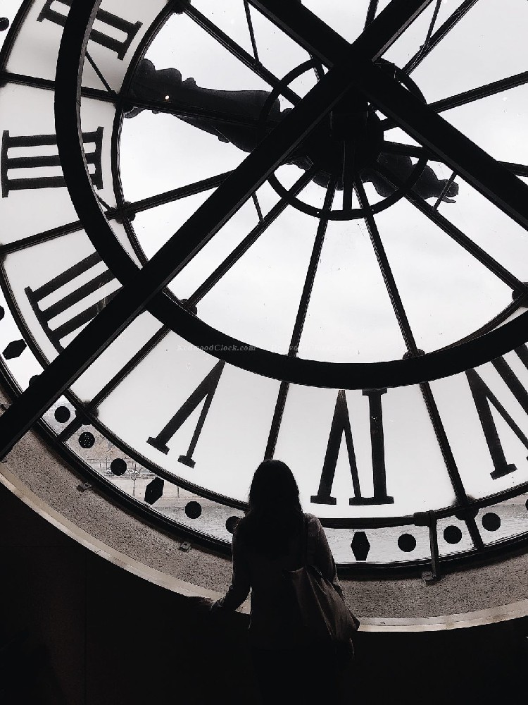 One of the most fun photos about the giant roman numeral clock.